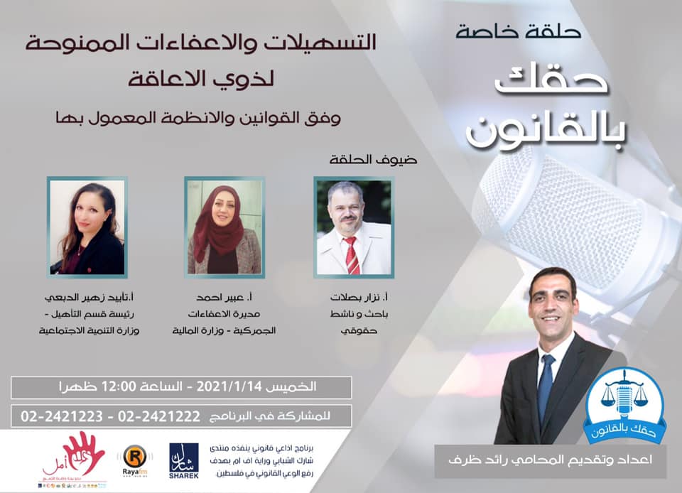 Exemptions Granted to Persons with Disabilities